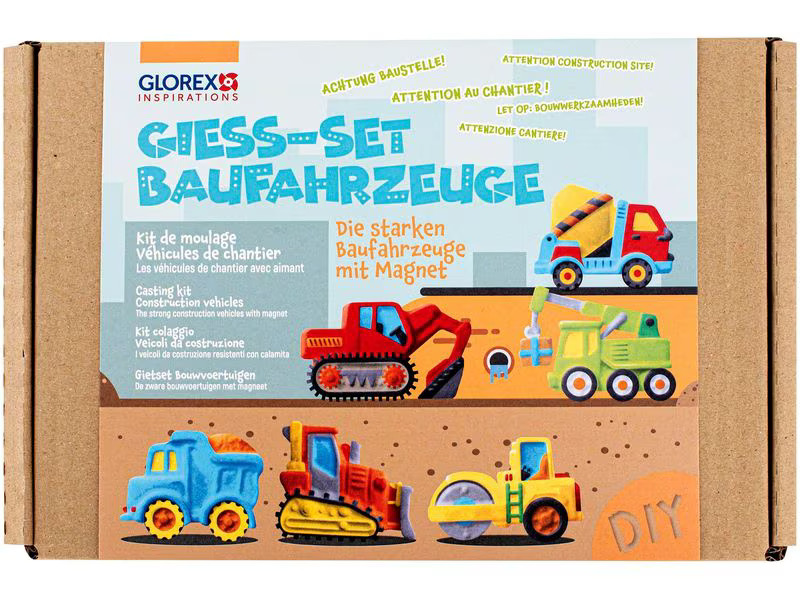 Glorex Modellier-Set Baufahrzeuge