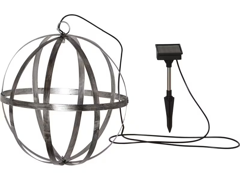 Star Trading Gartenlicht Solar Astri, Ø 30 cm, Silber