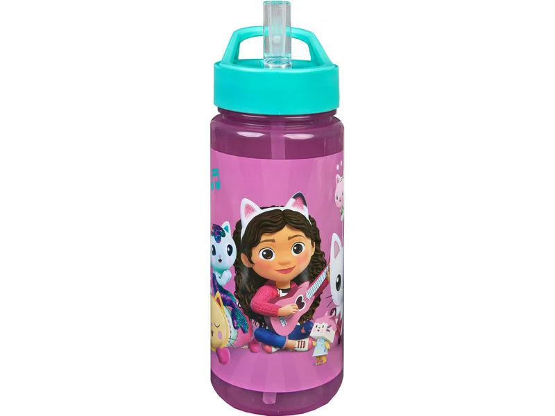 Scooli Trinkflasche Gabby's Dollhouse 500 ml, Blau/Rosa