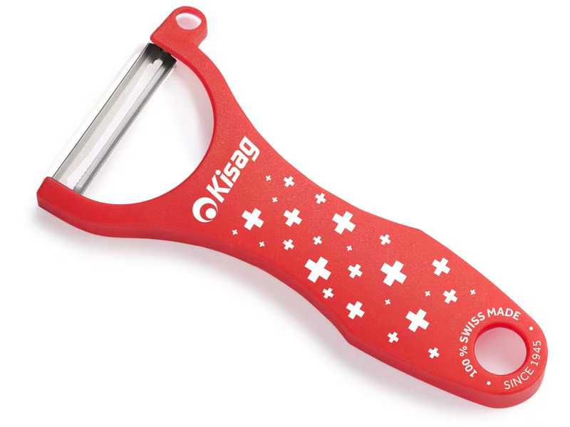 Kisag Sparschäler Universal Swiss Corsses Rot