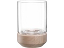 Leonardo Windlicht Legno Nature/Transparent