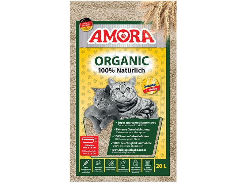 AMORA Katzenstreu Organic, 20 l