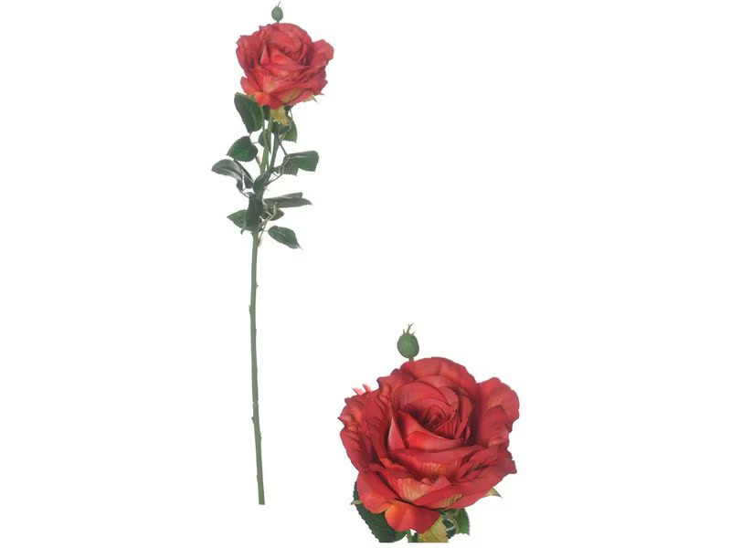CHALET Kunstblume Rose 66 cm, Rot
