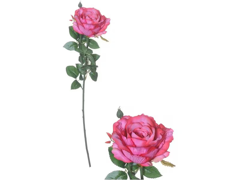 CHALET Kunstblume Rose 66 cm, Fuchsia