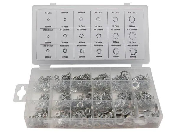 Perel Sicherungsscheiben-Set HAS03 720-teilig
