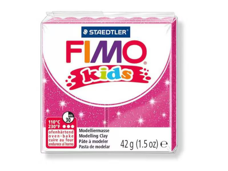 Fimo Modelliermasse Kids Glitter Pink