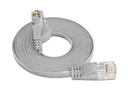 SLIM Slimpatchkabel RJ-45 - RJ-45, Cat 6, UTP, 10 m, Grau
