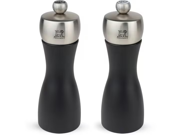 Peugeot Gewürzmühle Fidji Duo 1.8 cm, Schwarz/Silber