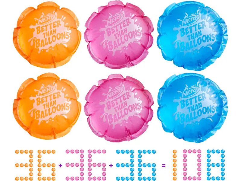 NERF Super Soaker Better Than Balloons Wasserkapseln 108 Stück