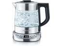 Severin Wasserkocher Delux Mini WK 3473 1 l, Silber/Transparent