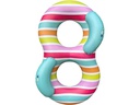Swim Essentials Schwimmring Striped Rainbow 190 cm