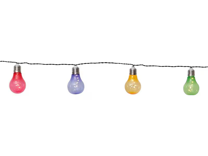 EGLO Leuchten Lichterkette SOLAR 10 LEDs, 190 cm, Mehrfarbig
