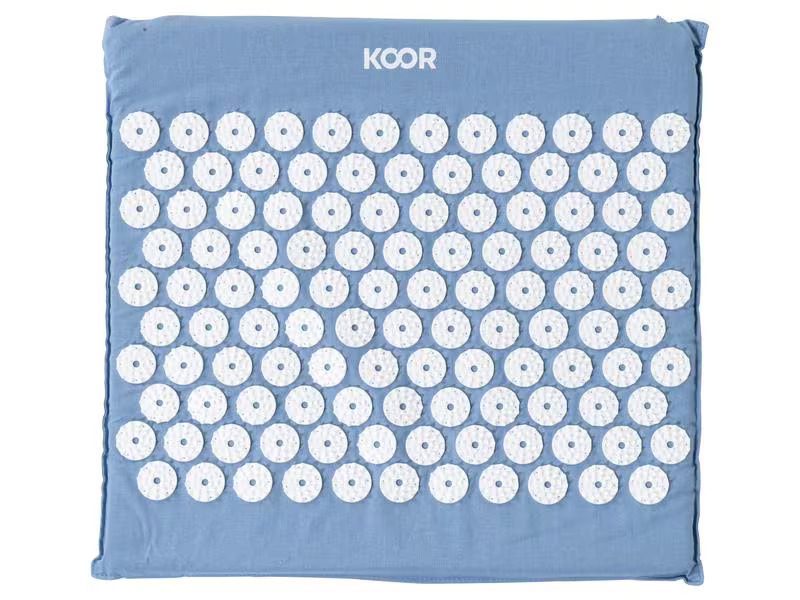 KOOR Akupressur-Fussmatte Blau/Weiss