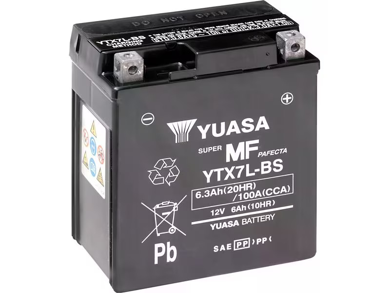 YUASA Motorradbatterie AGM 12V/10.5Ah/210A 10.5 Ah