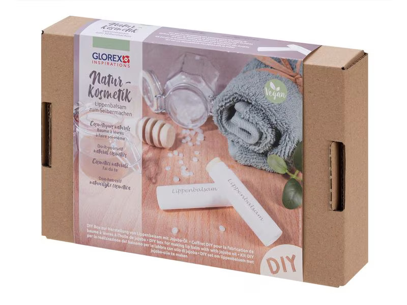 Glorex Dose und Verpackung Lippenbalsam mit Jojoba-Öl