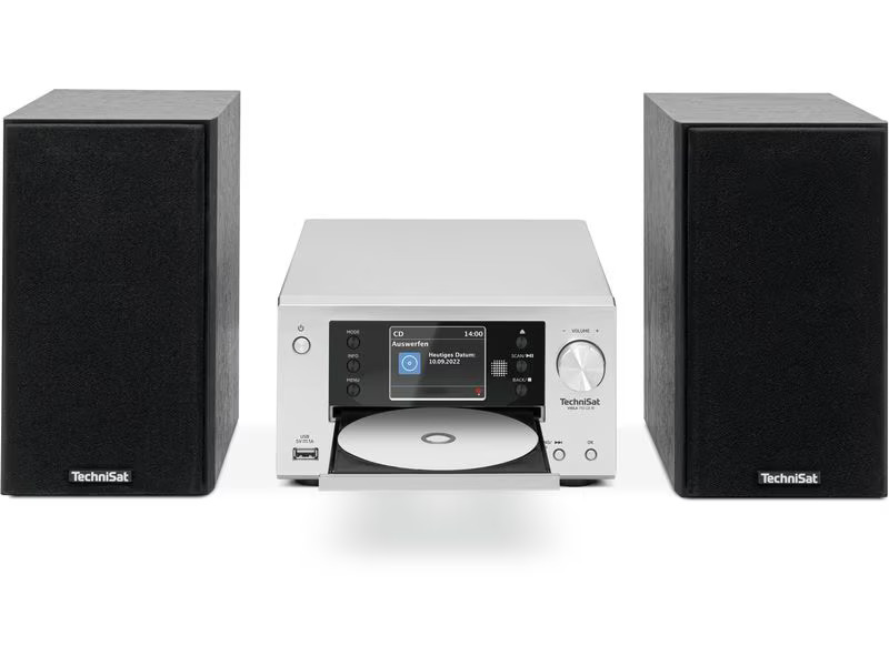 Technisat Micro-HiFi Anlage Viola 710 CD IR Schwarz/Silber