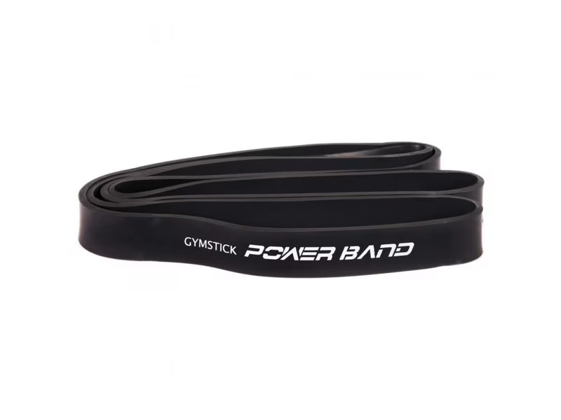 Gymstick Elastikband Power Band Schwarz, Mittel
