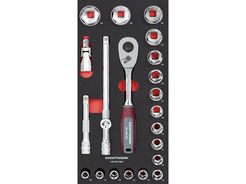 Kraftwerk Steckschlüssel-Set Pro Line 1/2 22-teilig