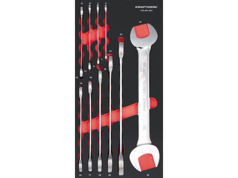 Kraftwerk Doppelringschlüssel-Set Pro Line EVA3 10-teilig