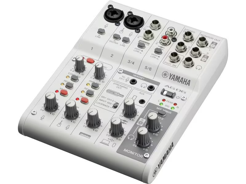 Yamaha Mischpult AG06 MK2 – Weiss