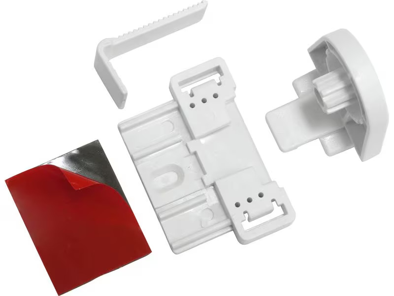 Gardinia Easyfix Klebe- und Klemmset Weiss