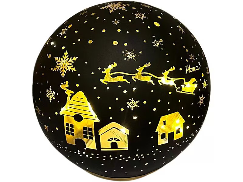 Dameco Schneekugel Ø 15 cm, Schwarz