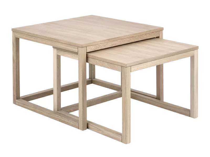 AC Design Couchtisch Cornus 2-er Set, Nature