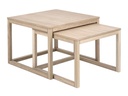 AC Design Couchtisch Cornus 2-er Set, Nature