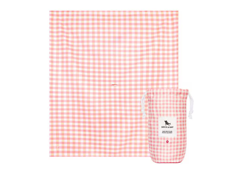 Dock &amp; Bay Picknickdecke Strawberry &amp; Cream 170 x 240 cm