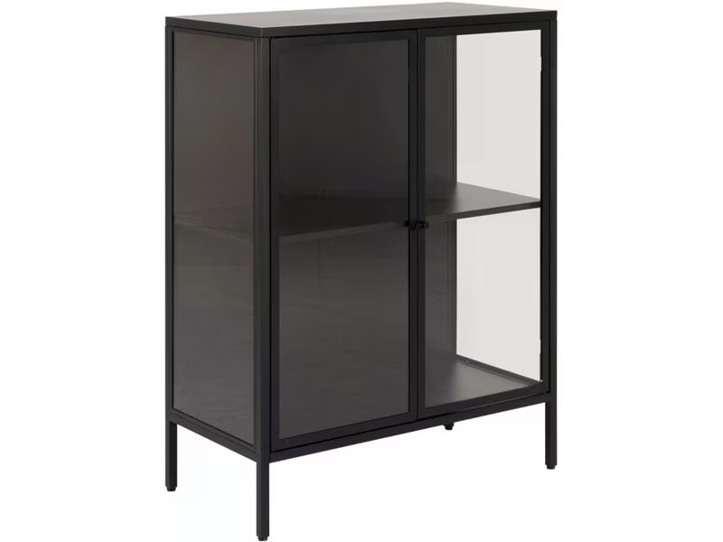 AC Design Kommode Newcastle 80 x 40 x 98,7 cm, Schwarz