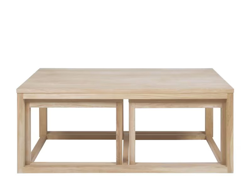 AC Design Couchtisch Cornus 3-er Set, Nature