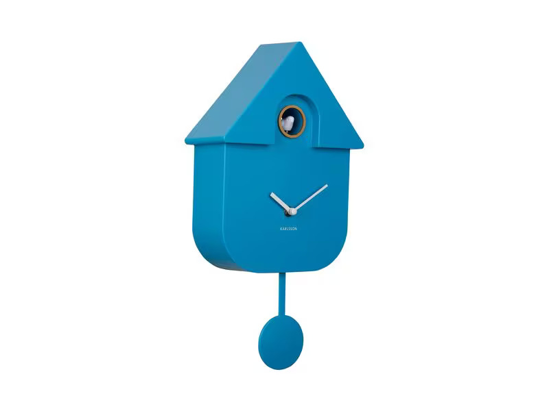 KARLSSON Wanduhr Kuckuck Blau