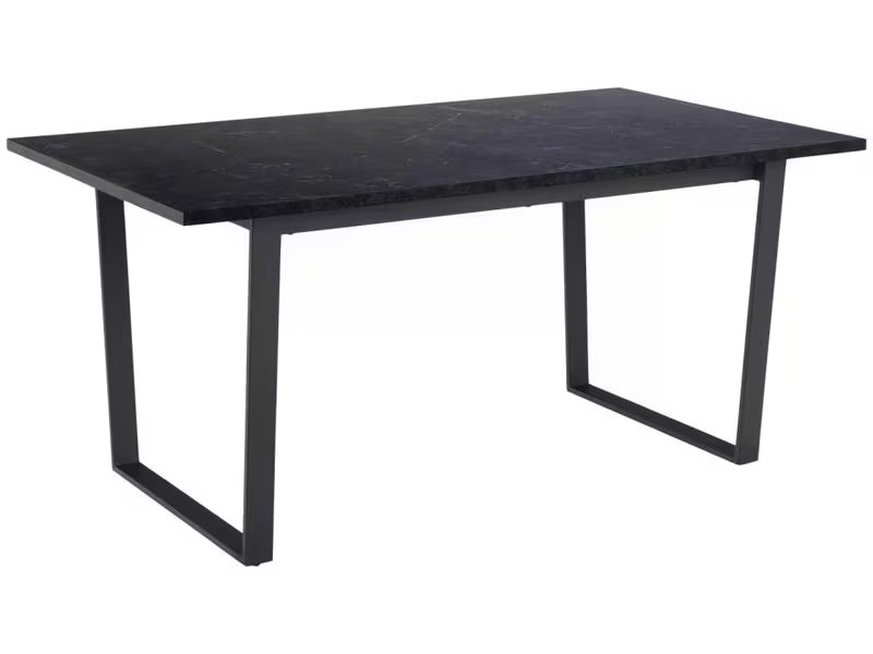 AC Design Tisch Amble 60 x 90 x 74 cm, Schwarz