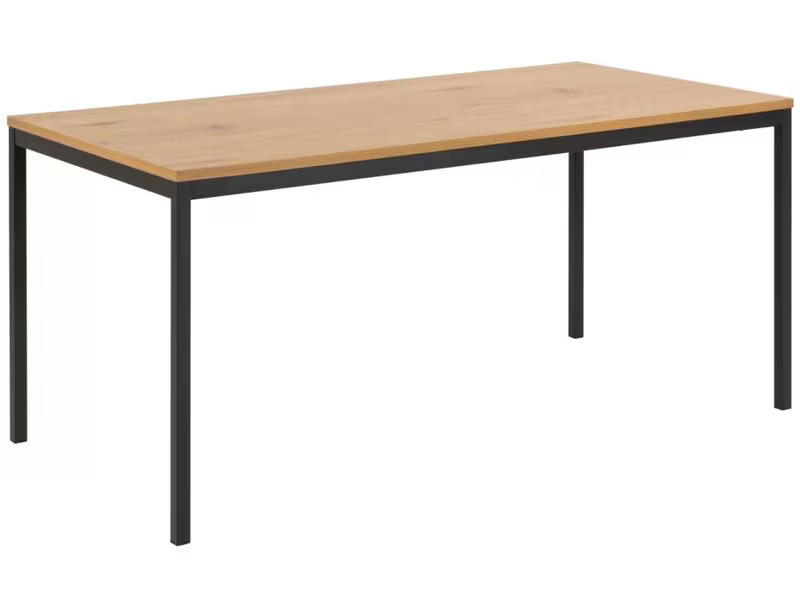 AC Design Tisch Seaford Eiche/Schwarz