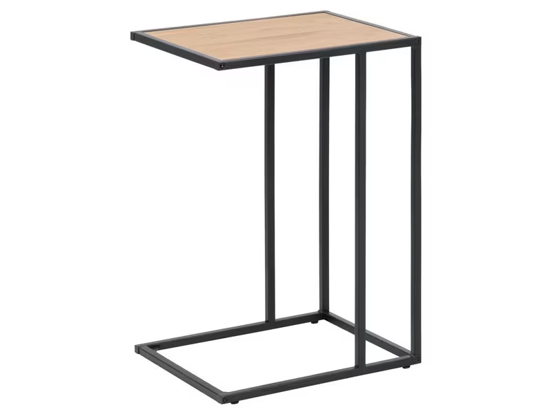 AC Design Beistelltisch Seaford Eiche/Schwarz
