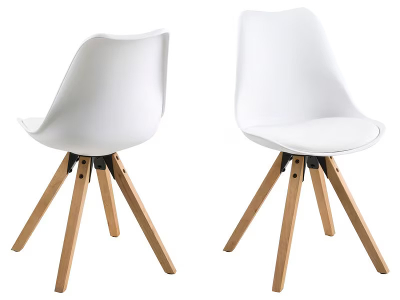 AC Design Stuhl Dima 2 Stück, Weiss