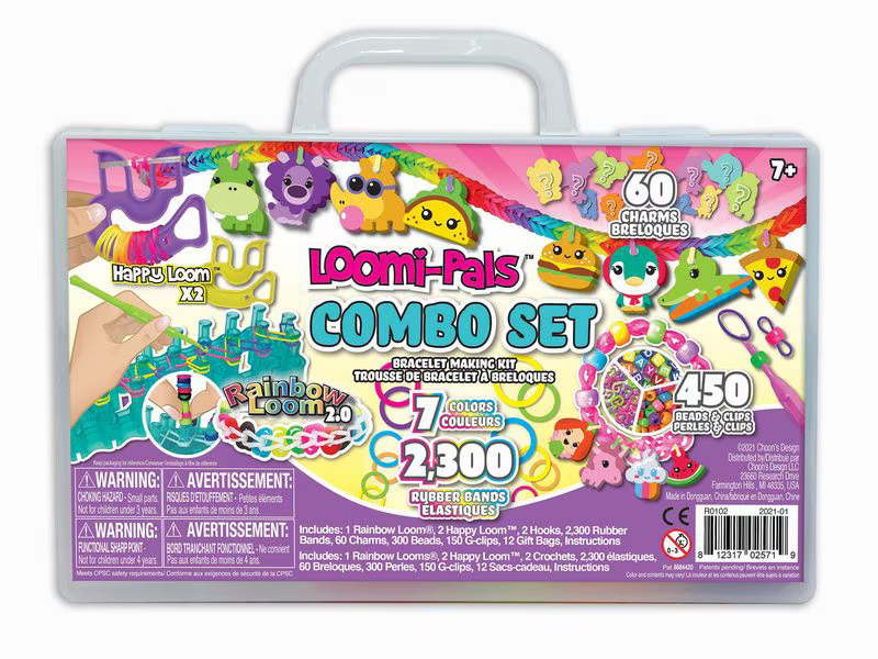 BANDAI Bastelset Rainbow Loom Combo Set – Loomi-Pals