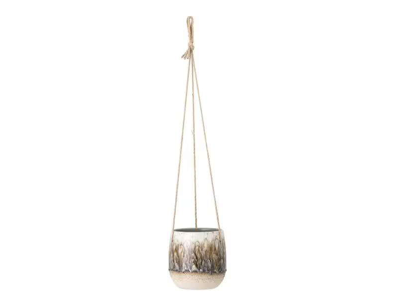 Bloomingville Blumentopf zum Aufhängen Ø 16.5 cm, Beige