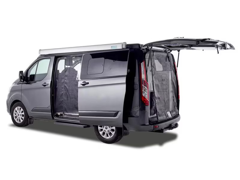 Van Quito Moskitonetz mit Schiebetüren, links
