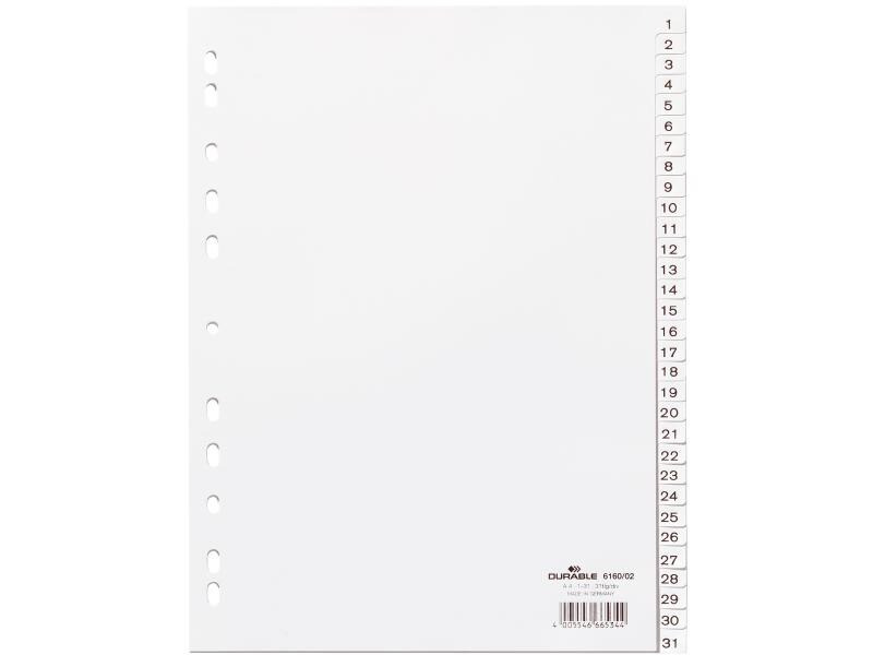 DURABLE Register A4 1-31, mit Indexblatt