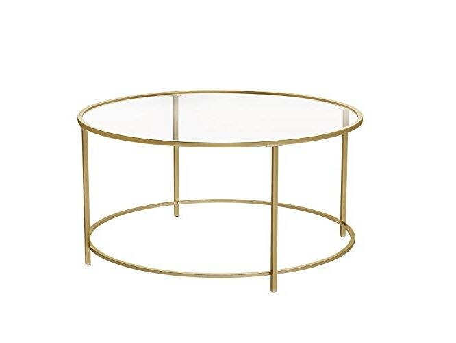 VASAGLE Couchtisch 84 x 45.5 cm, Gold