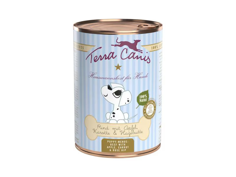Terra Canis Nassfutter Menü für Welpen mit Rind, 400 g