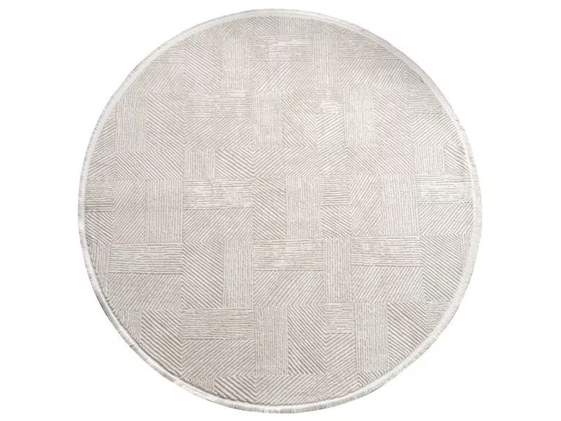 Conceptum Hypnose Teppich Leo 2969 Ø 120 cm, Beige