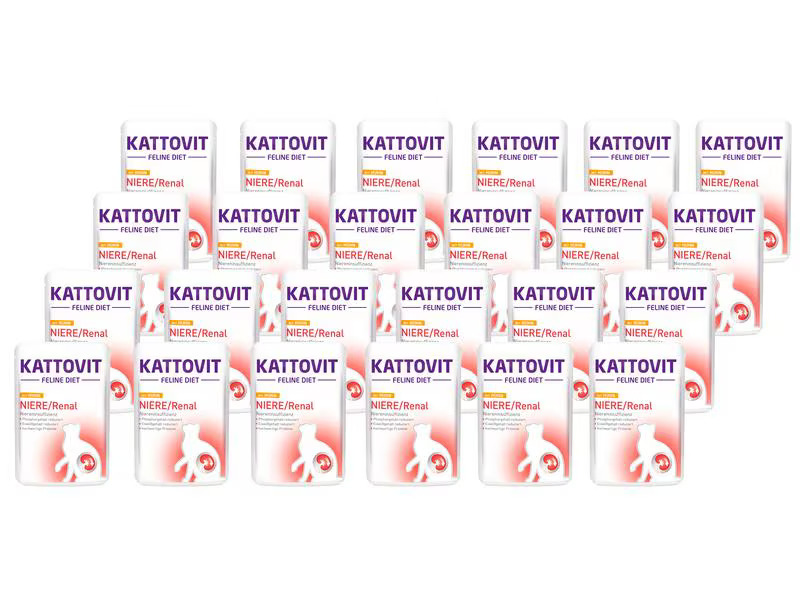 Kattovit Nassfutter Niere/Renal Huhn, 24 x 85 g