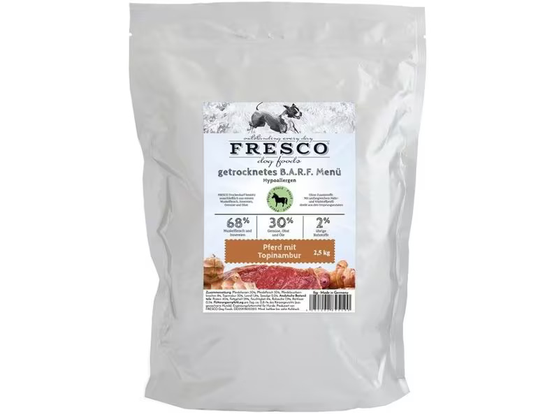 FRESCO Trockenfutter Hypoallergen-Menü Pferd mit Topinambur, 2.5 kg