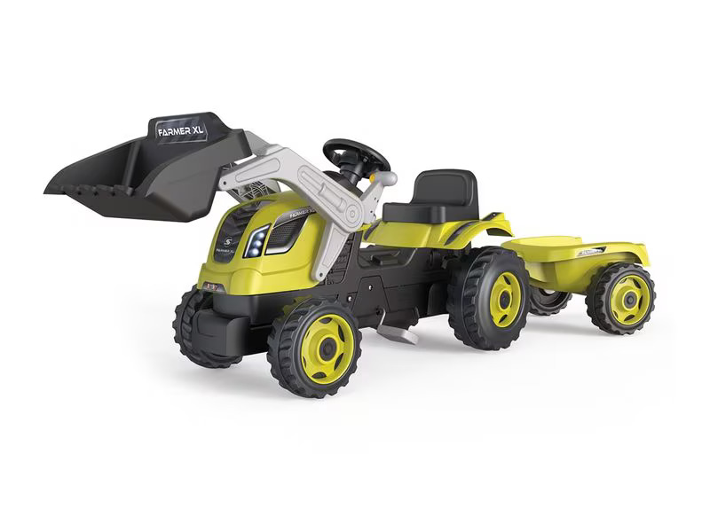 Smoby Traktor Farmer Max mit Anhänger