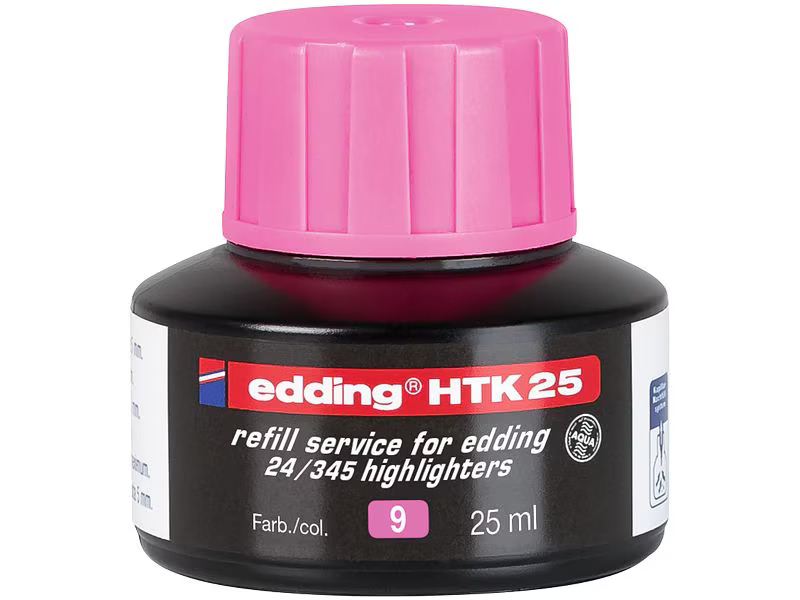 edding Nachfülltinte HTK25 25 ml, Rosa
