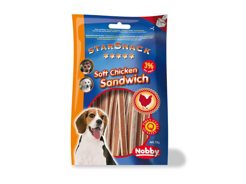 Nobby Leckerli StarSnack Soft Chicken Sandwich, 70 g