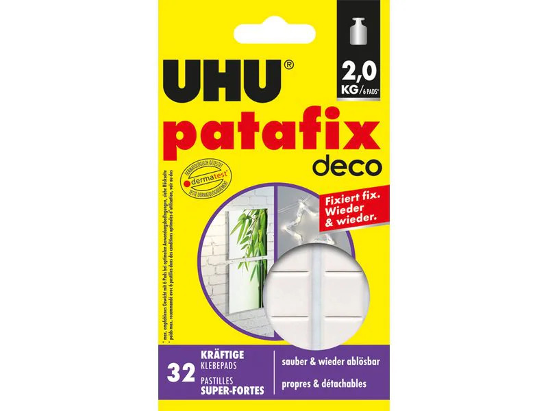 UHU Klebepad Patafix Homedeco 32 Stück