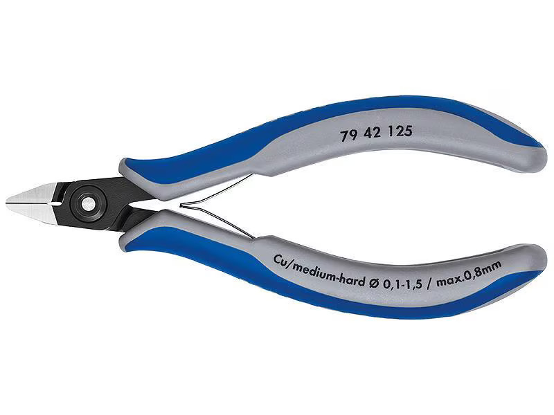 Knipex Präzisionsseitenschneider spitzer Kopf, ohne Facette